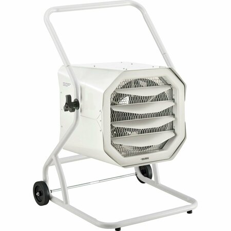 GLOBAL INDUSTRIAL Portable Horizontal Heater with Built-In Thermostat, 240V, 3 Phase, 10000W 246739